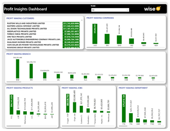 profit insights dashboard