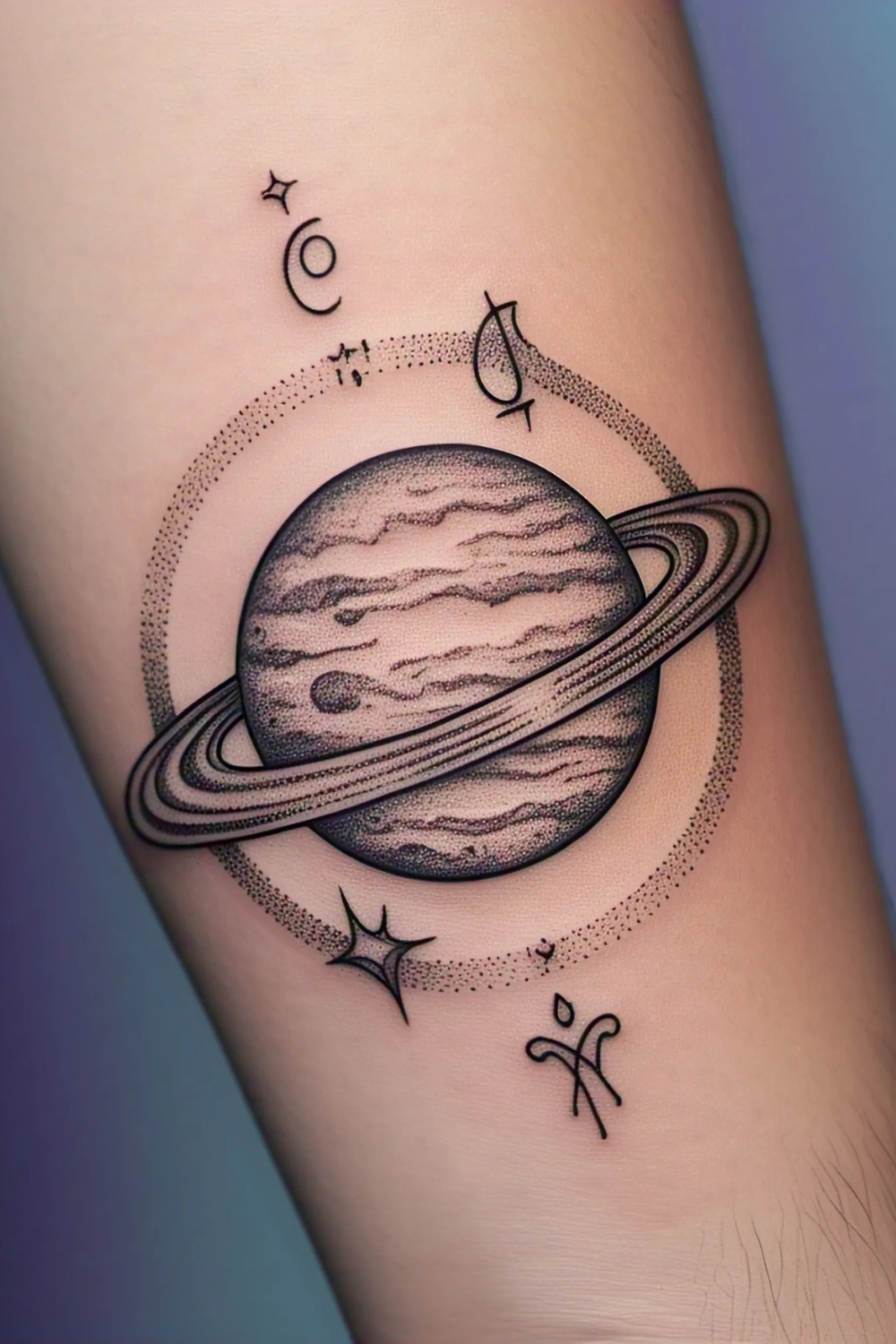 Jupiter Timepiece Tattoo