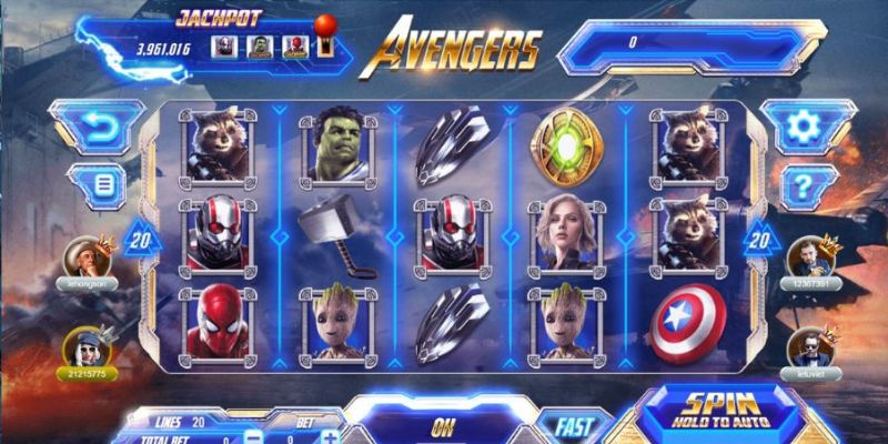 Tựa game nổ hũ đổi thưởng Avengers hot hit tại V9BET