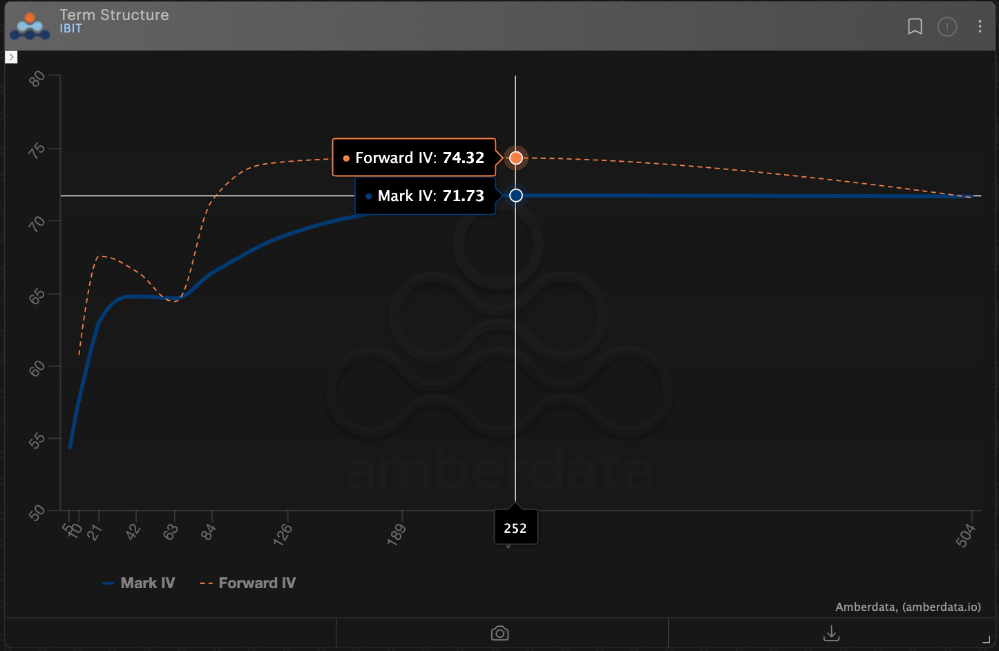 IBIT Term Structure from AD Derivatives