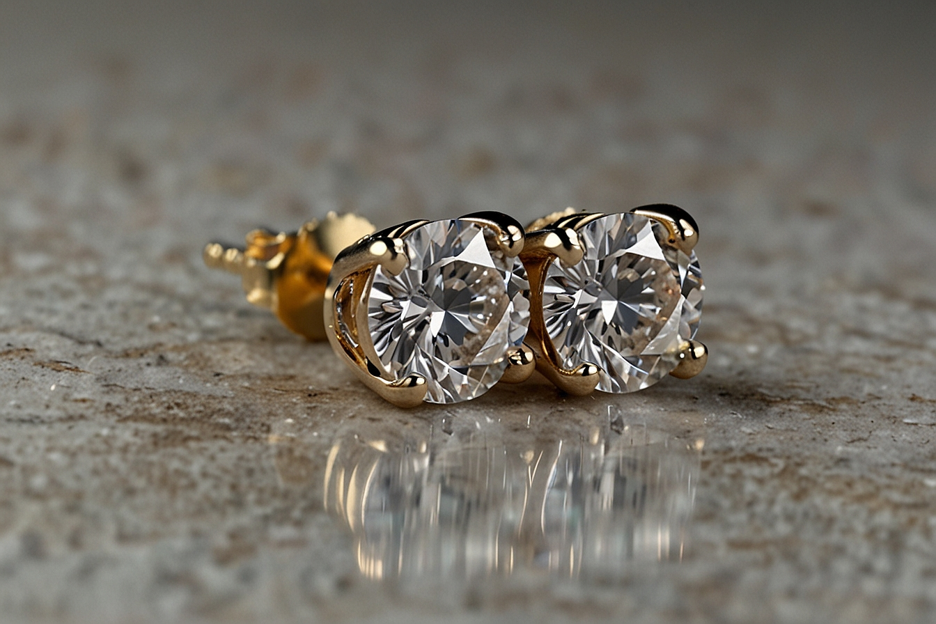 .92 ct lab-created diamond studs