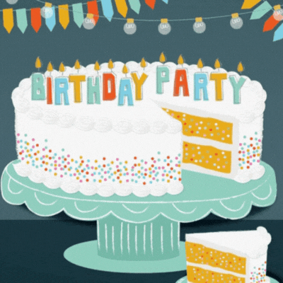 Happy birthday cake gif