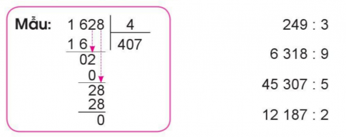 BÀI 29. CHIA CHO SỐ CÓ MỘT CHỮ SỐ TRONG PHẠM VI 100 000 (TIẾP THEO)