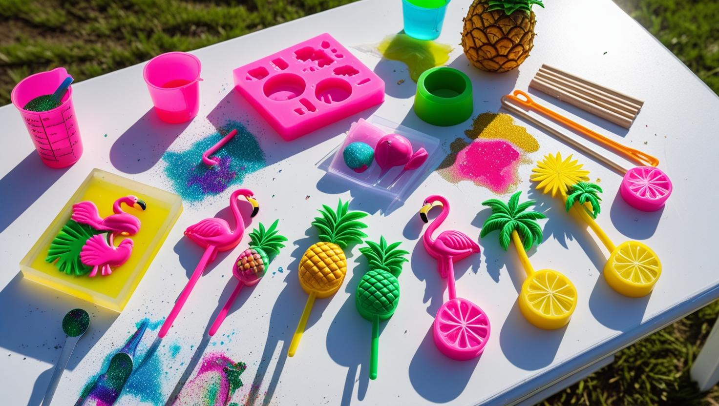 Custom Resin Poolside Drink Stirrers