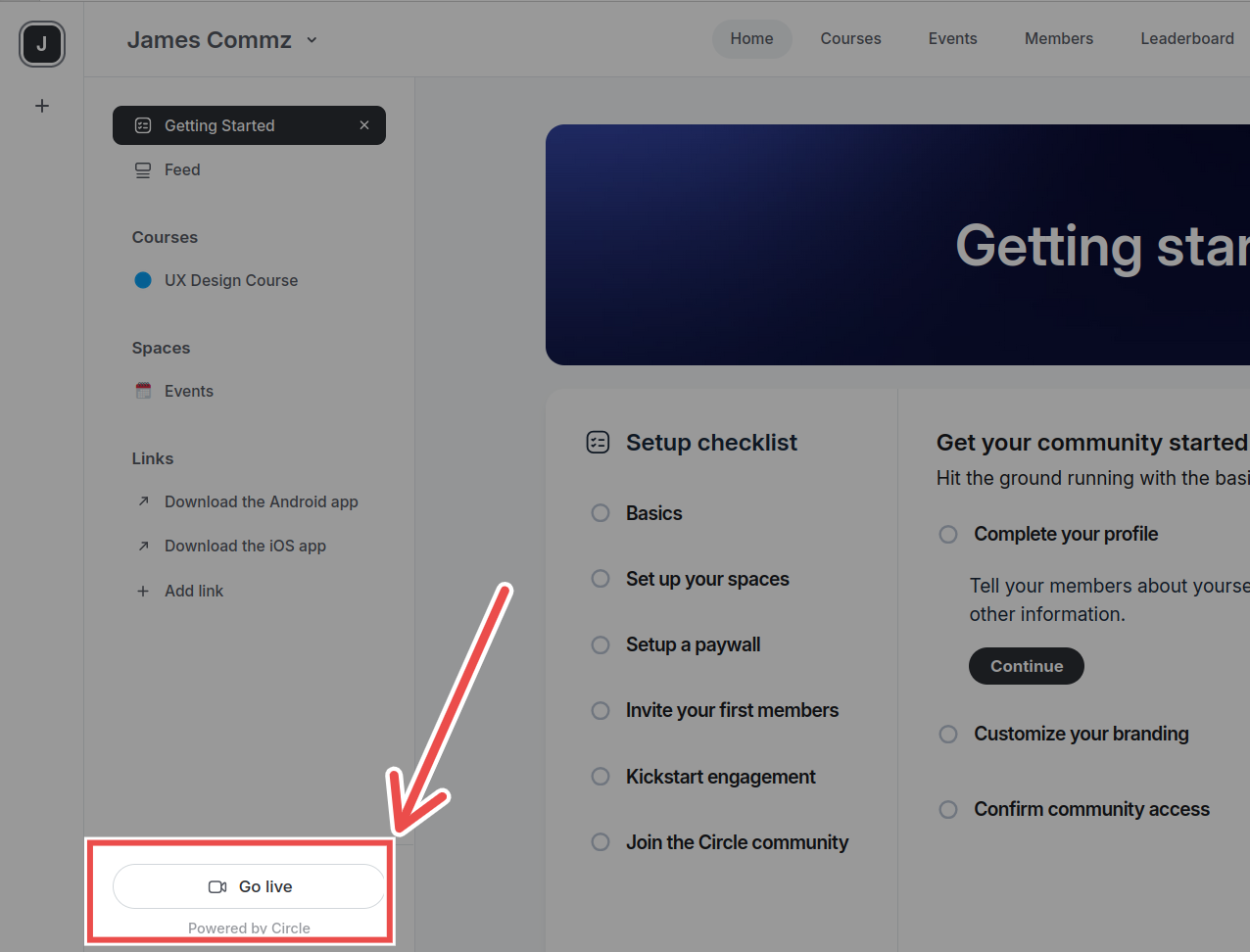 go live feature