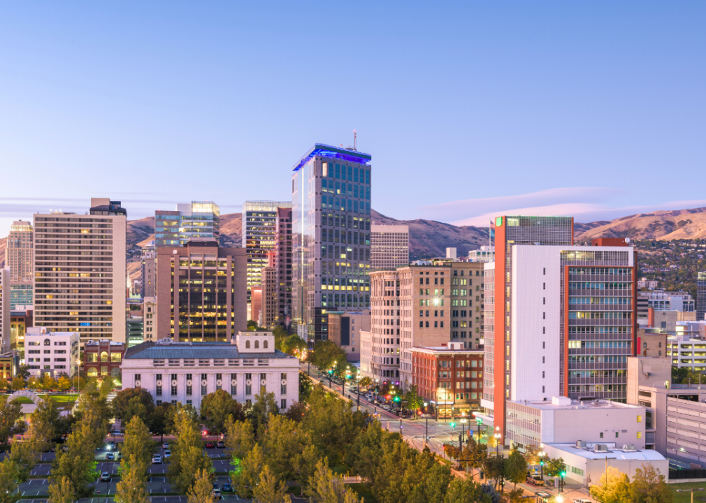 The Salt Lake City skyline.