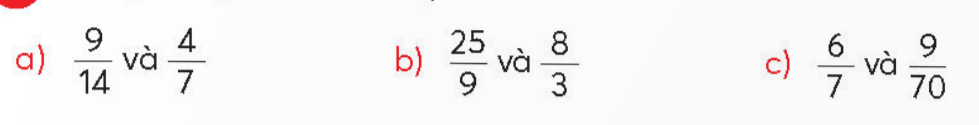 BÀI 65.QUY ĐỒNG MẪU SỐ CÁC PHÂN SỐTHỰC HÀNHBài 1: Quy đồng mẫu số các phân sốĐáp án chuẩn:  LUYỆN TẬPBài 1: Quy đồng mẫu số các phân sốĐáp án chuẩn:  Bài 2: Đáp án chuẩn:  a,Đúng b,Sai c,SaiBài 3: Hãy viết các số sau thành hai phân số có chung mẫu số Đáp án chuẩn:  HOẠT ĐỘNG THỰC TẾ