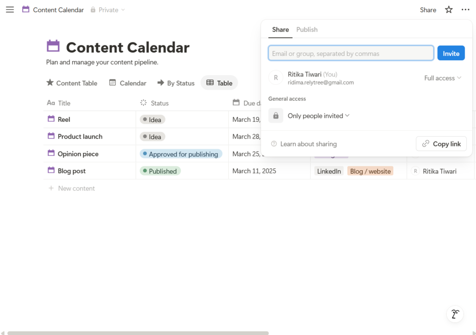 Step 6: Share and Assign