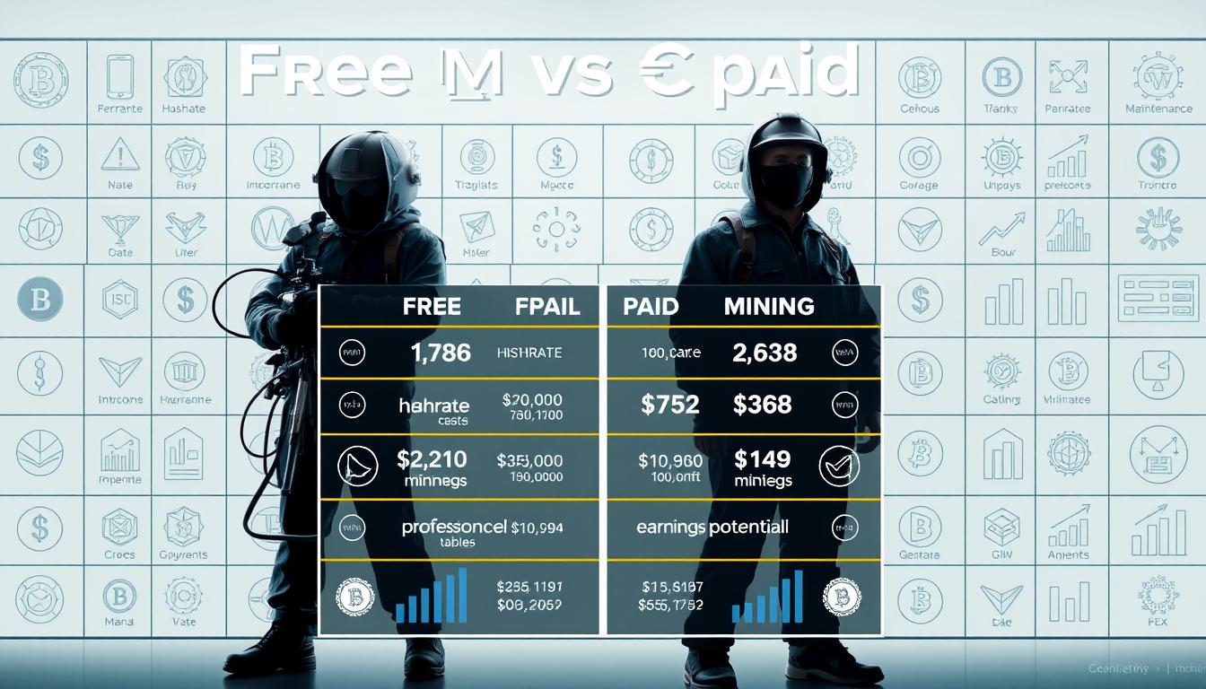 free vs paid crypto mining comparison