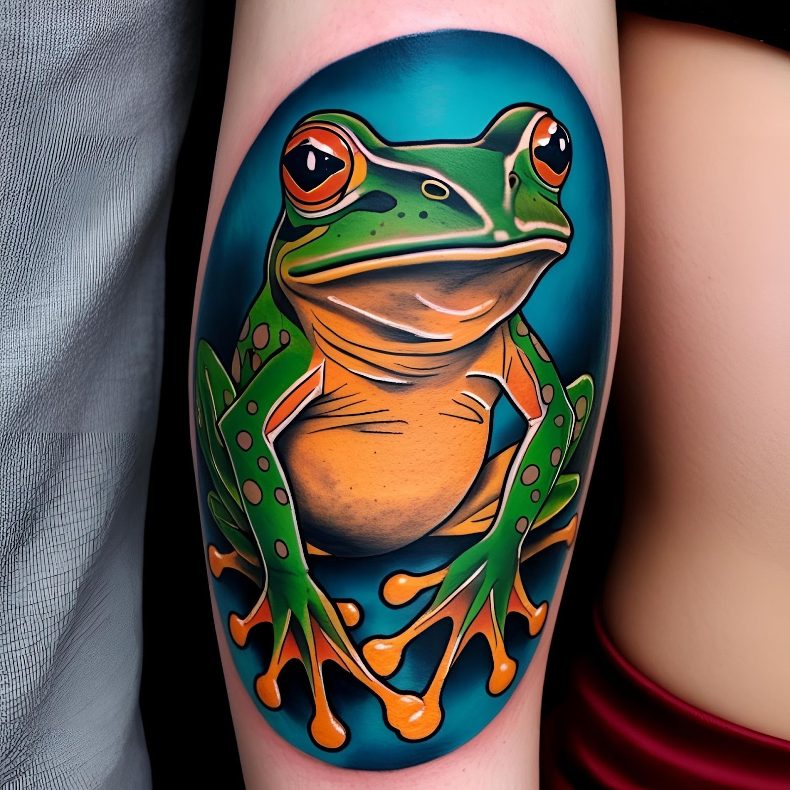 Frog Tattoo Represents Transformation and Rebirth 