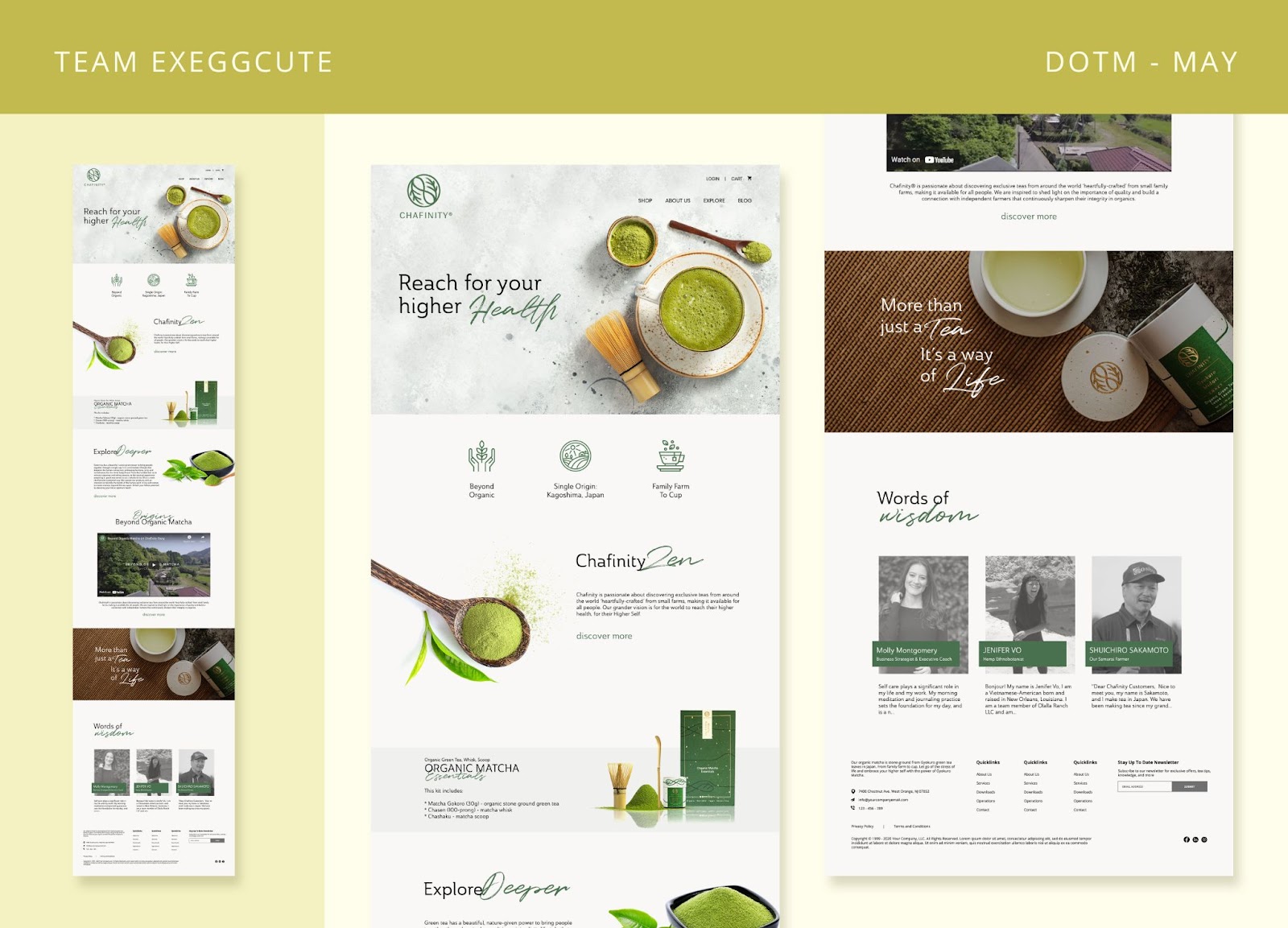 Sample web design by Penji