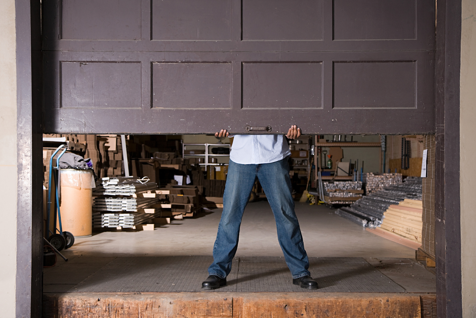 how to fix a garage door