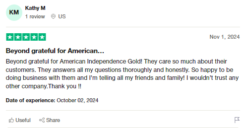 review 2 of American Independence Gold