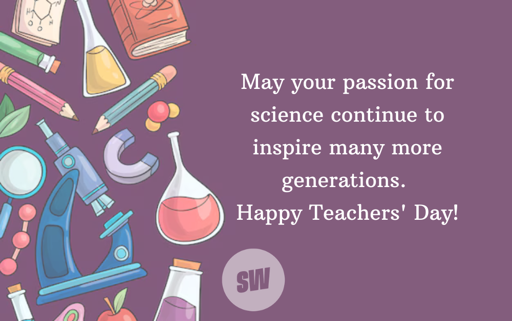 teachers day wishes for science teache