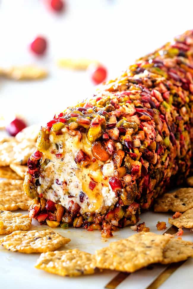 Cranberry Pistachio Cheese Log