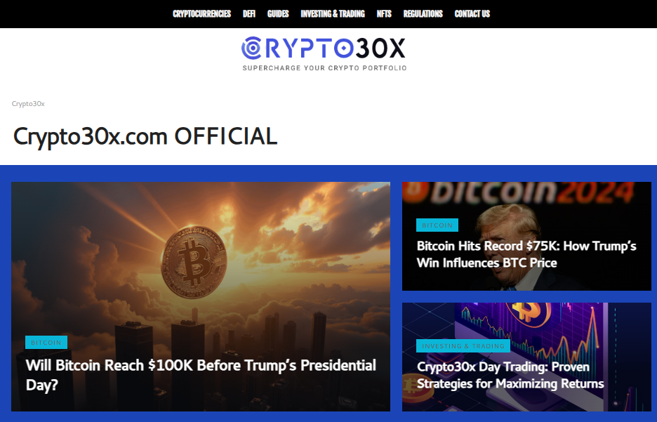 crypto30x.com website
