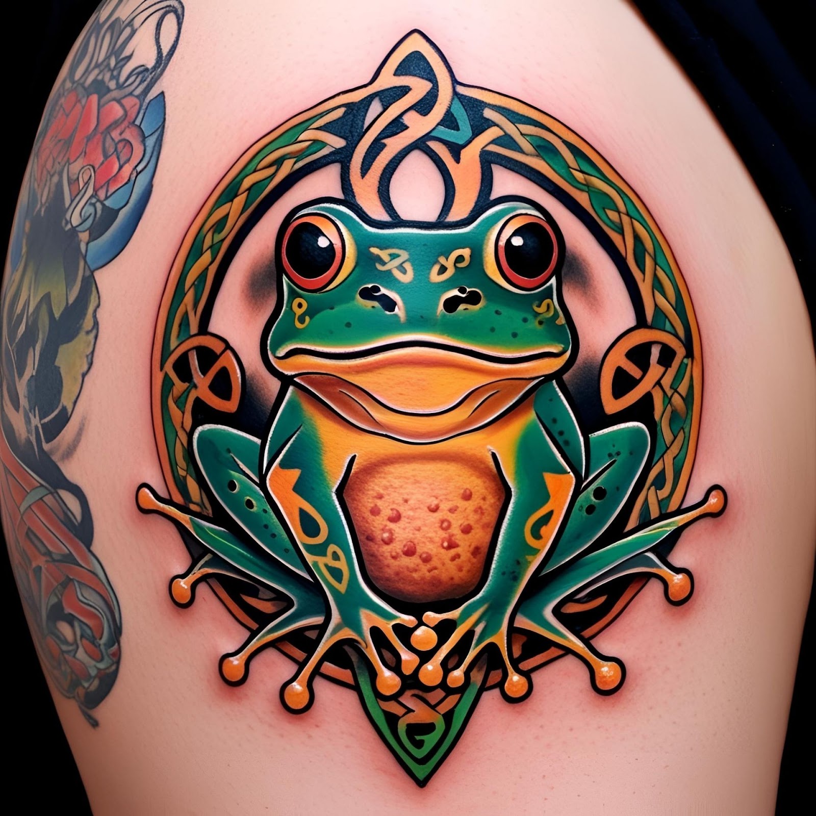 Atomic Frog Tattoo
