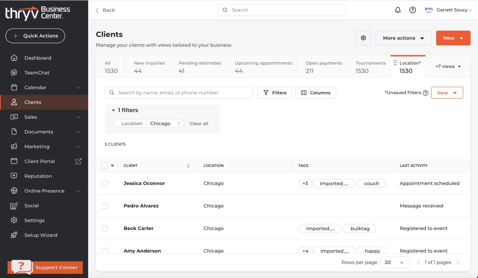 customer segementaton tool for thryv