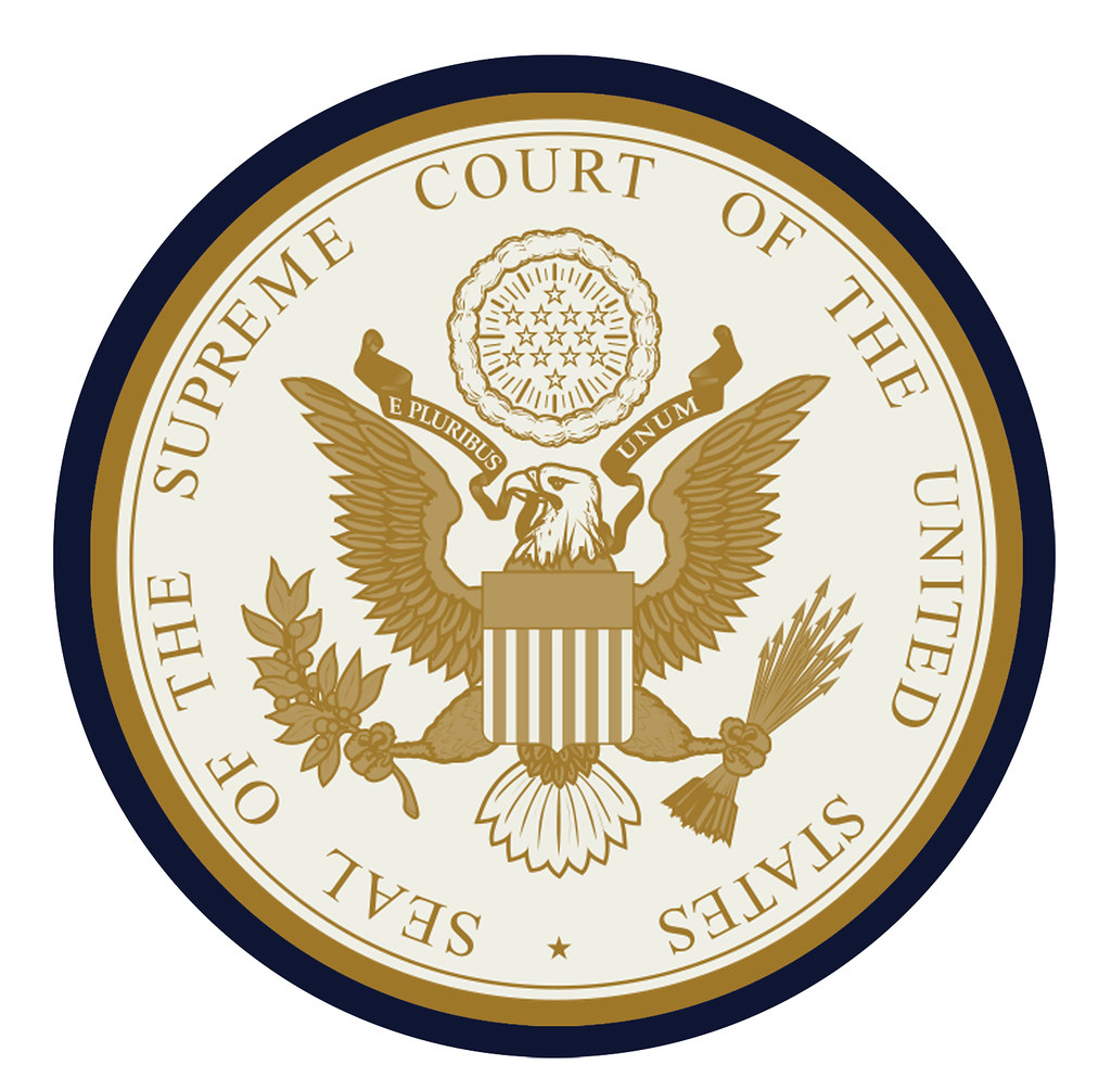 Supreme Court of the United States Seal | Thicker outer line… | Flickr