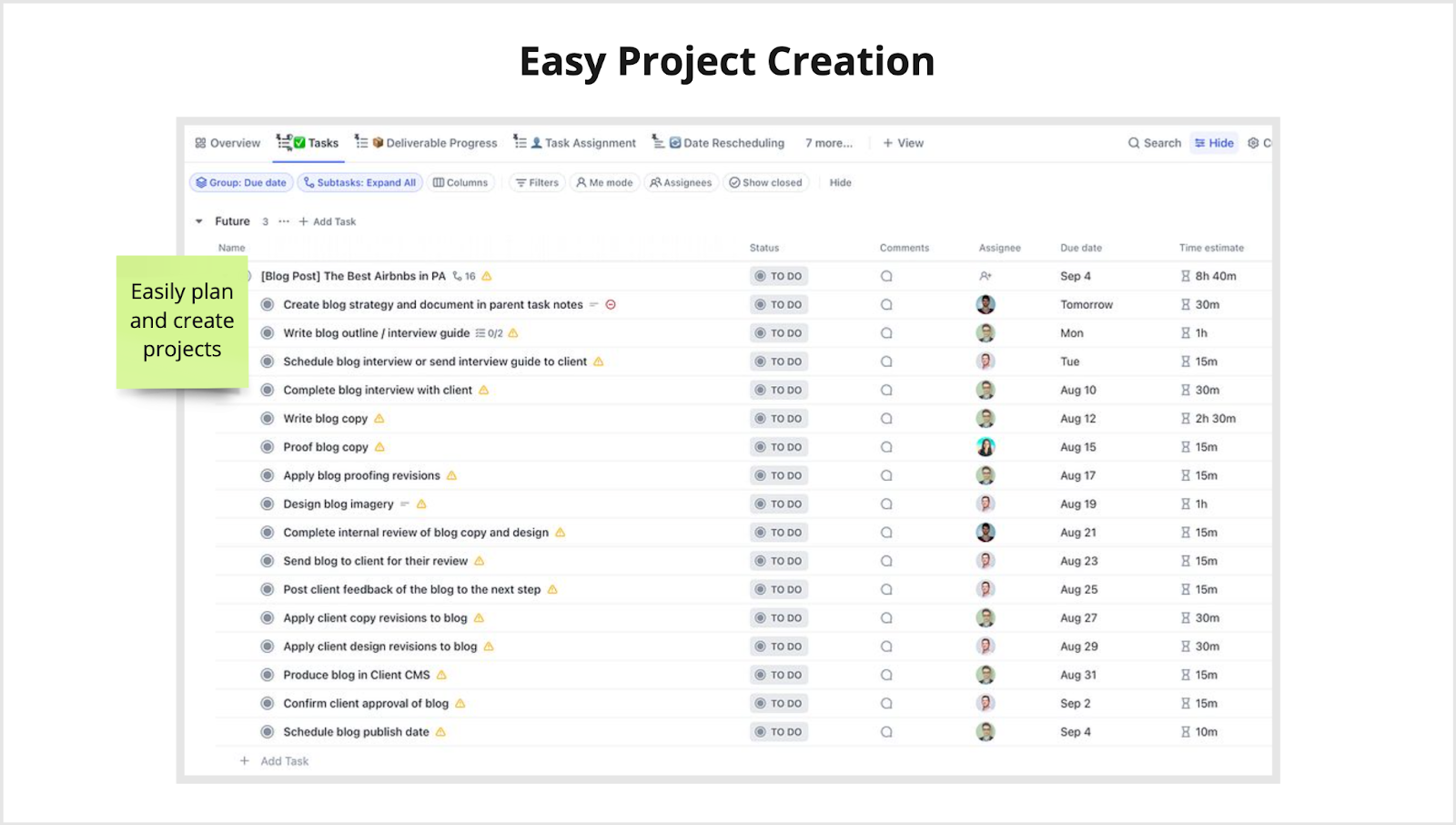 Agency Project Management System: Process Template Creation