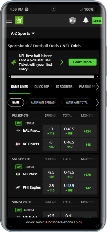 DraftKings Mobile