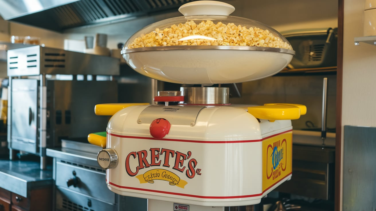 cretors 32 oz. electric giant pedestal popper installation​