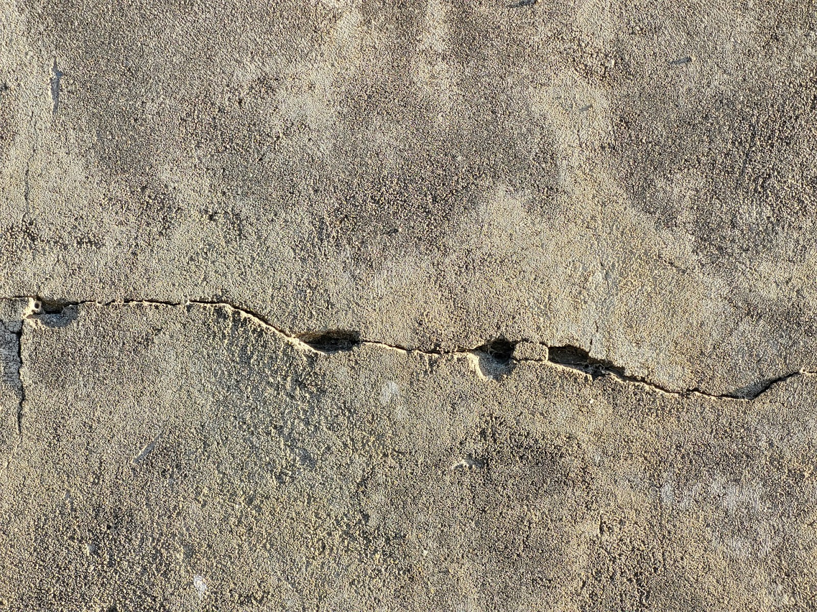 A crack in the cement