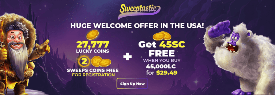 Sweeptastic casino bonus offers