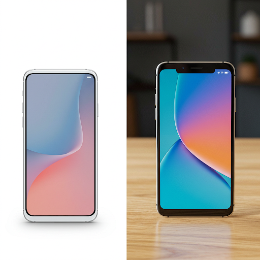 AI-generated product mockup vs. real photo comparison