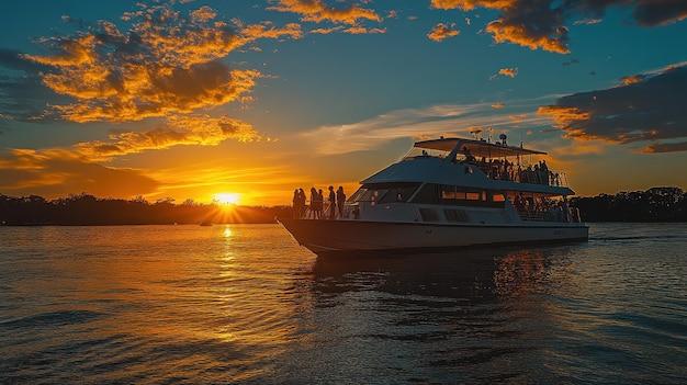 Sunset boat cruise offering scenic views