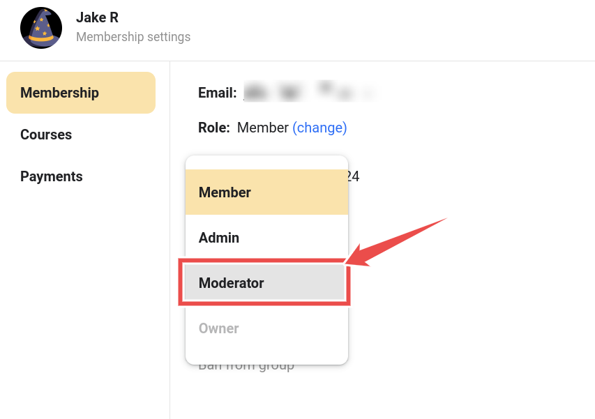Add a moderator