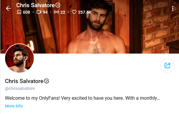 chris salvatore best famous male onlyfans