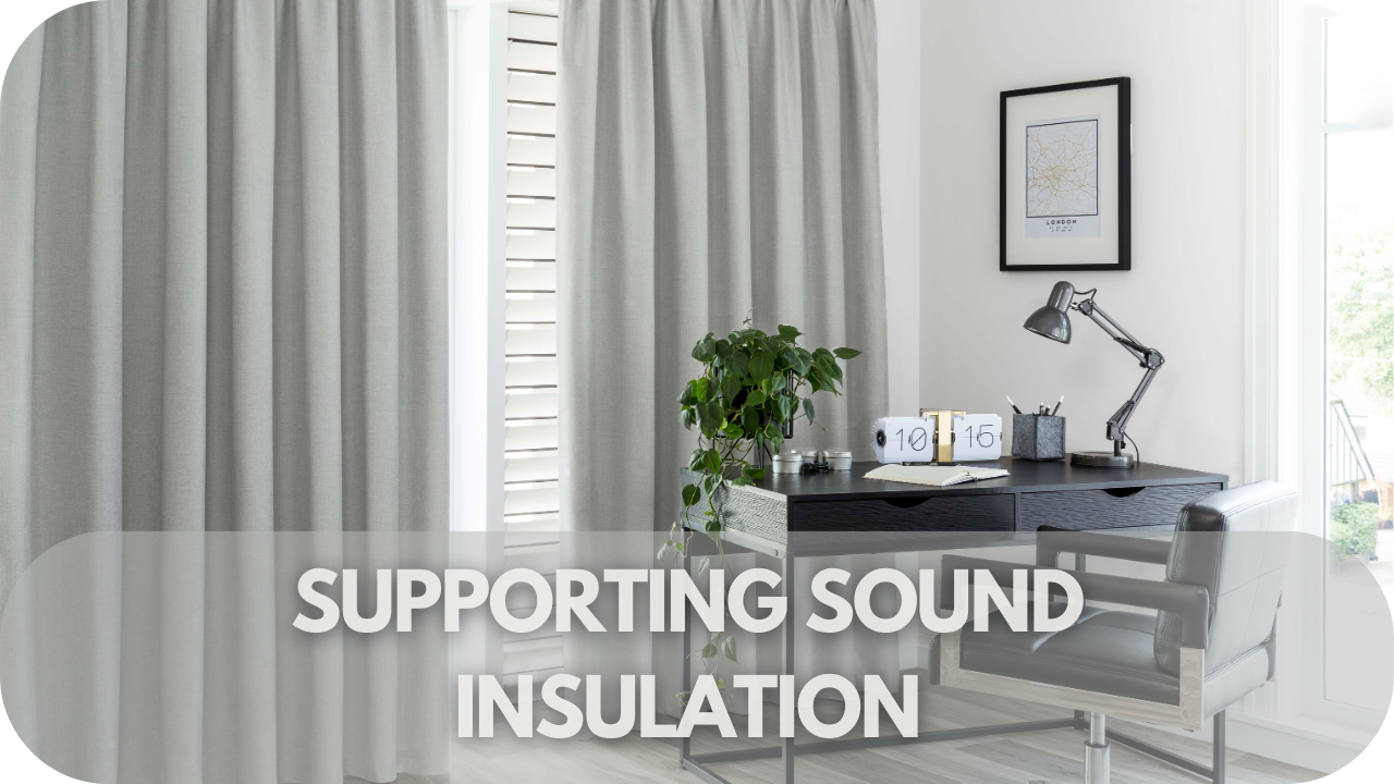 Find out how thermal curtains enhance sound insulation, creating a quieter, more peaceful home environment.