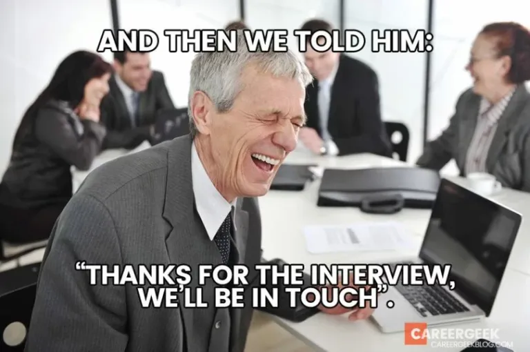 HR-Meme: Dankeschön an Bewerber für das Vorstellungsgespräch