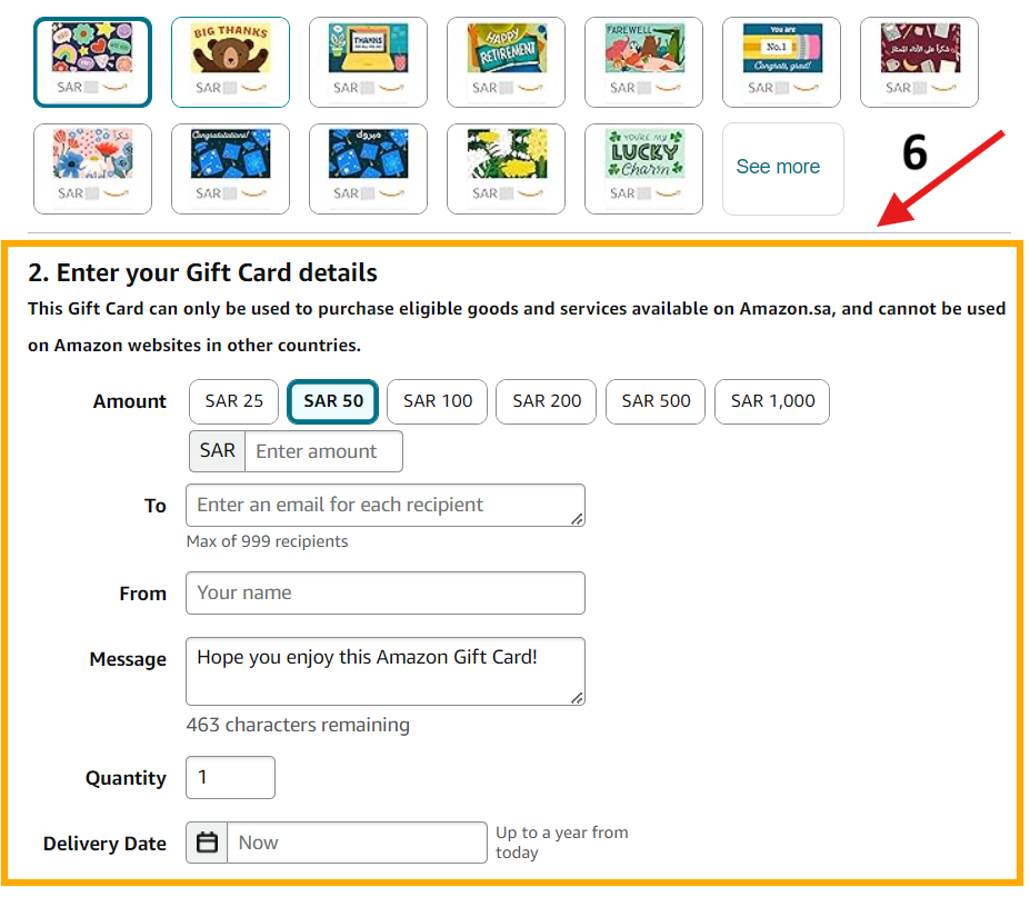 how to buy amazon gift card