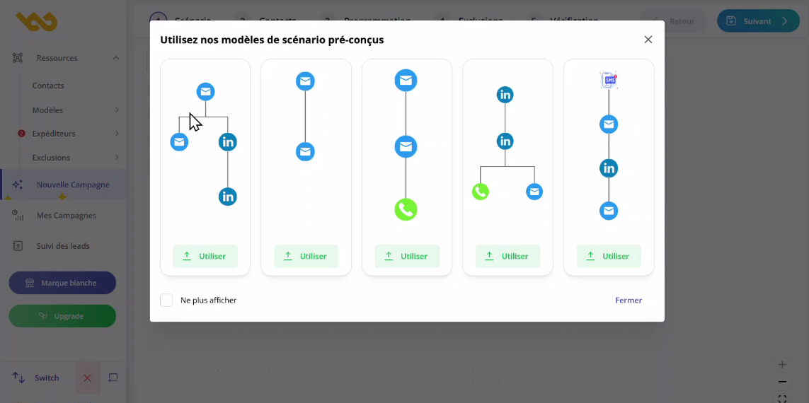 Plantillas de secuencia en Magileads