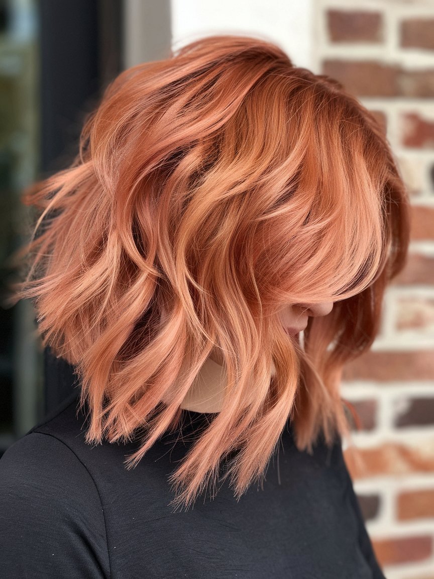 17. Copper Honey Blonde Layers