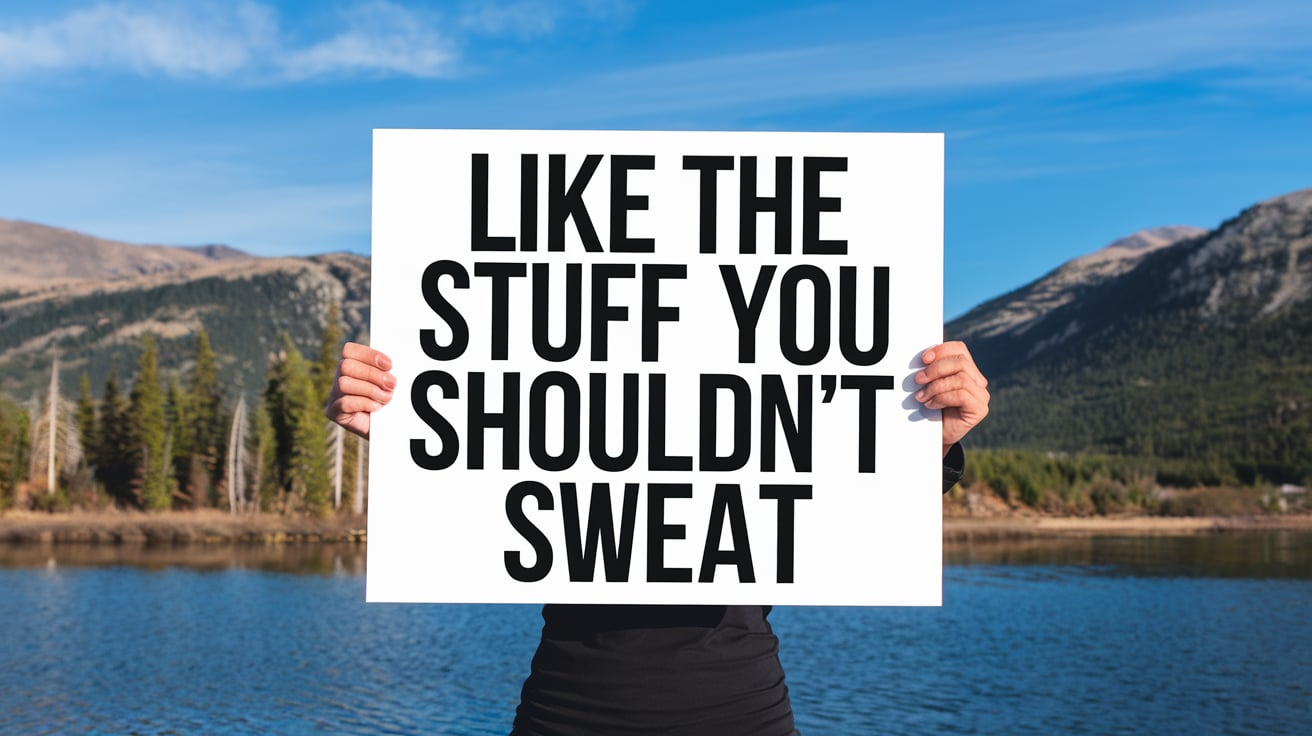 Like the Stuff You Shouldn’t Sweat