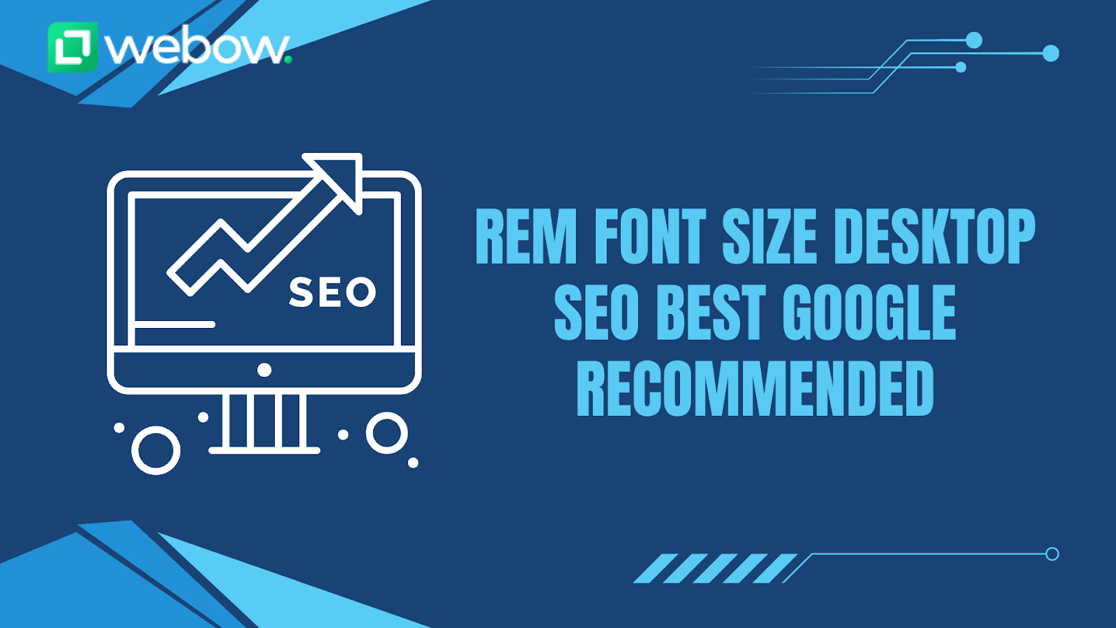 rem font size desktop seo best google recommended