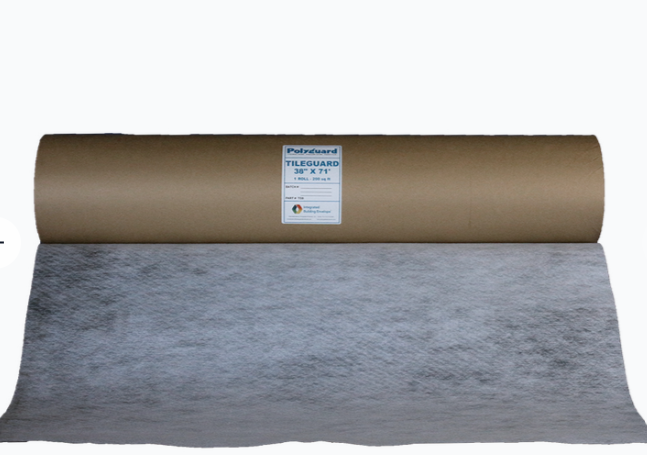 An image of a roll of Polyguard’s Tileguard™ material.