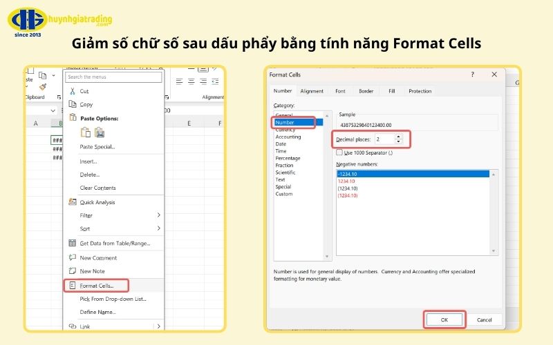 Trường hợp 2 – Lỗi #### do số thập phân quá dài