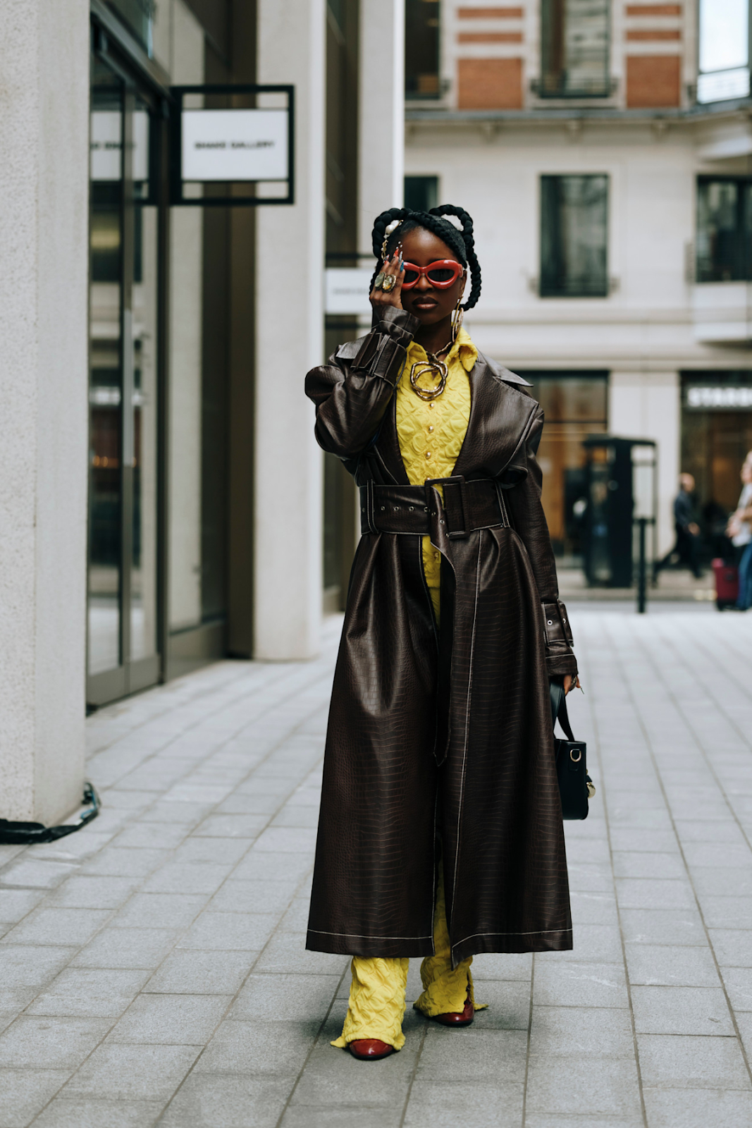 mix and match yellow outfit