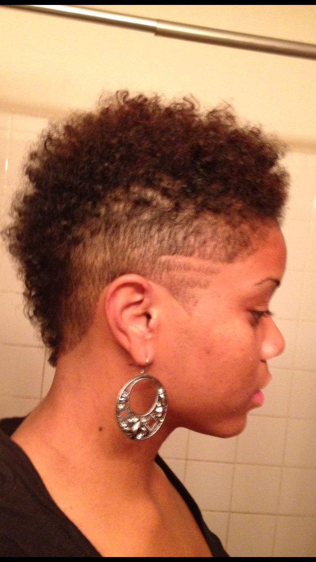 an edgy micro frohawk