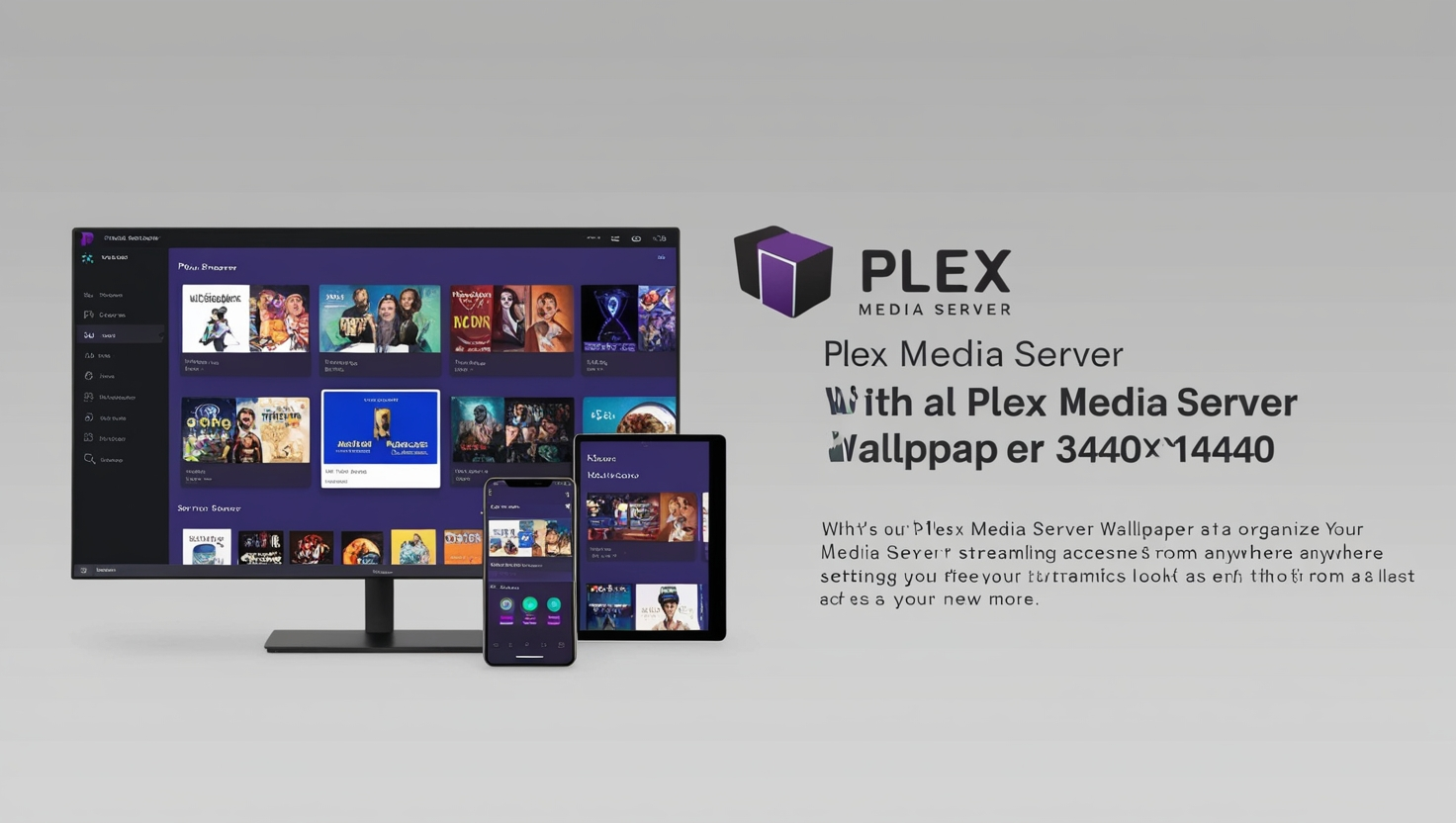 Plex Media Server Wallpaper 3440x1440