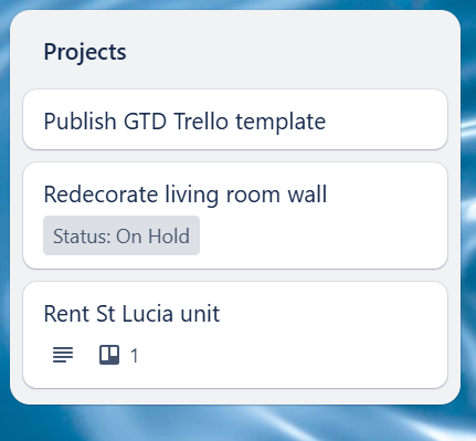 gtd projects