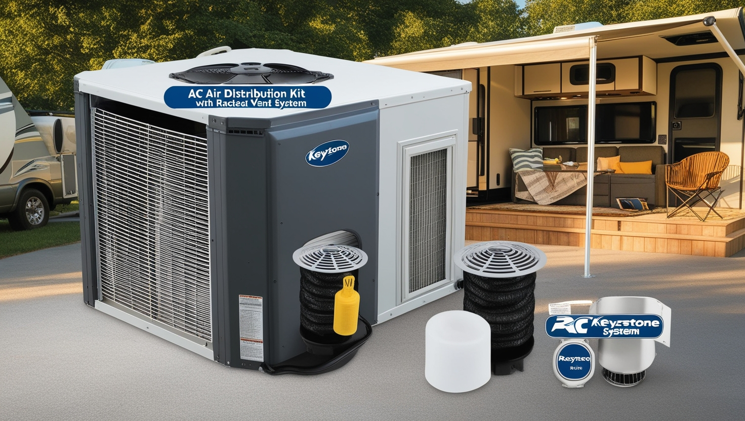 AC Air Distribution Kit for Keystone with Racetrac Vent System