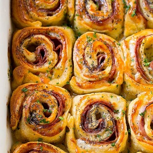 Ham and Cheese Pinwheels