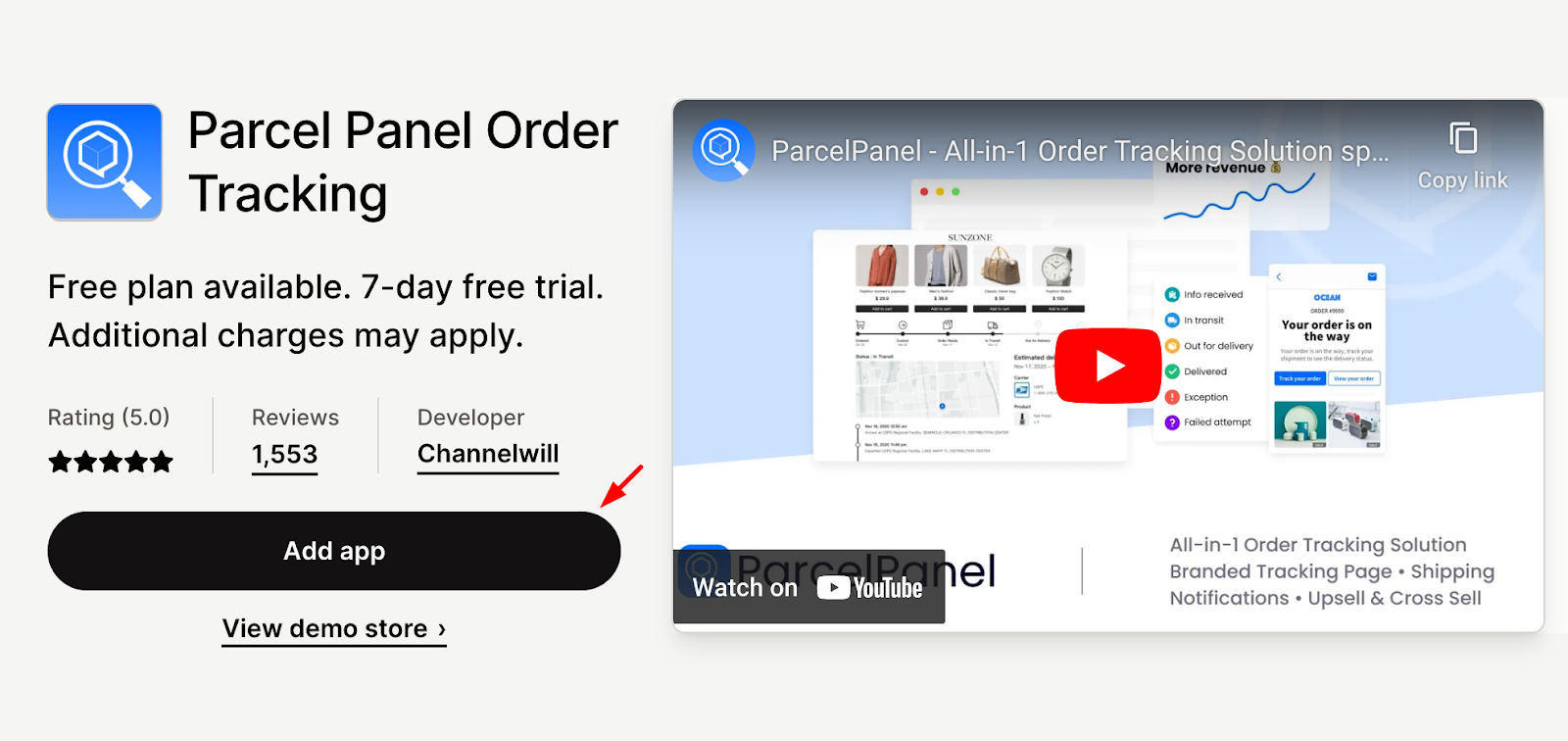 Order Tracking Page in Shopify Using Parcel Panel-axiabits