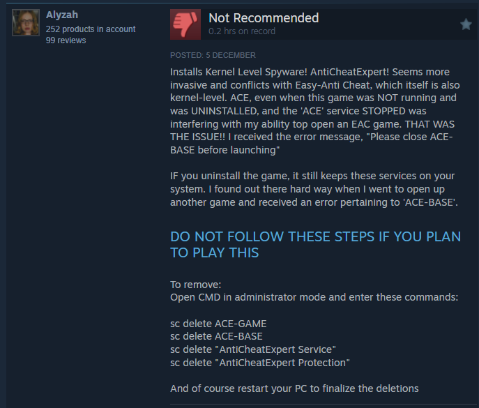 Steam Reviews 