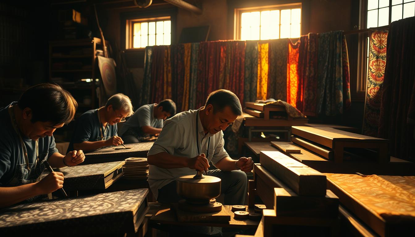 batik artisans at work
